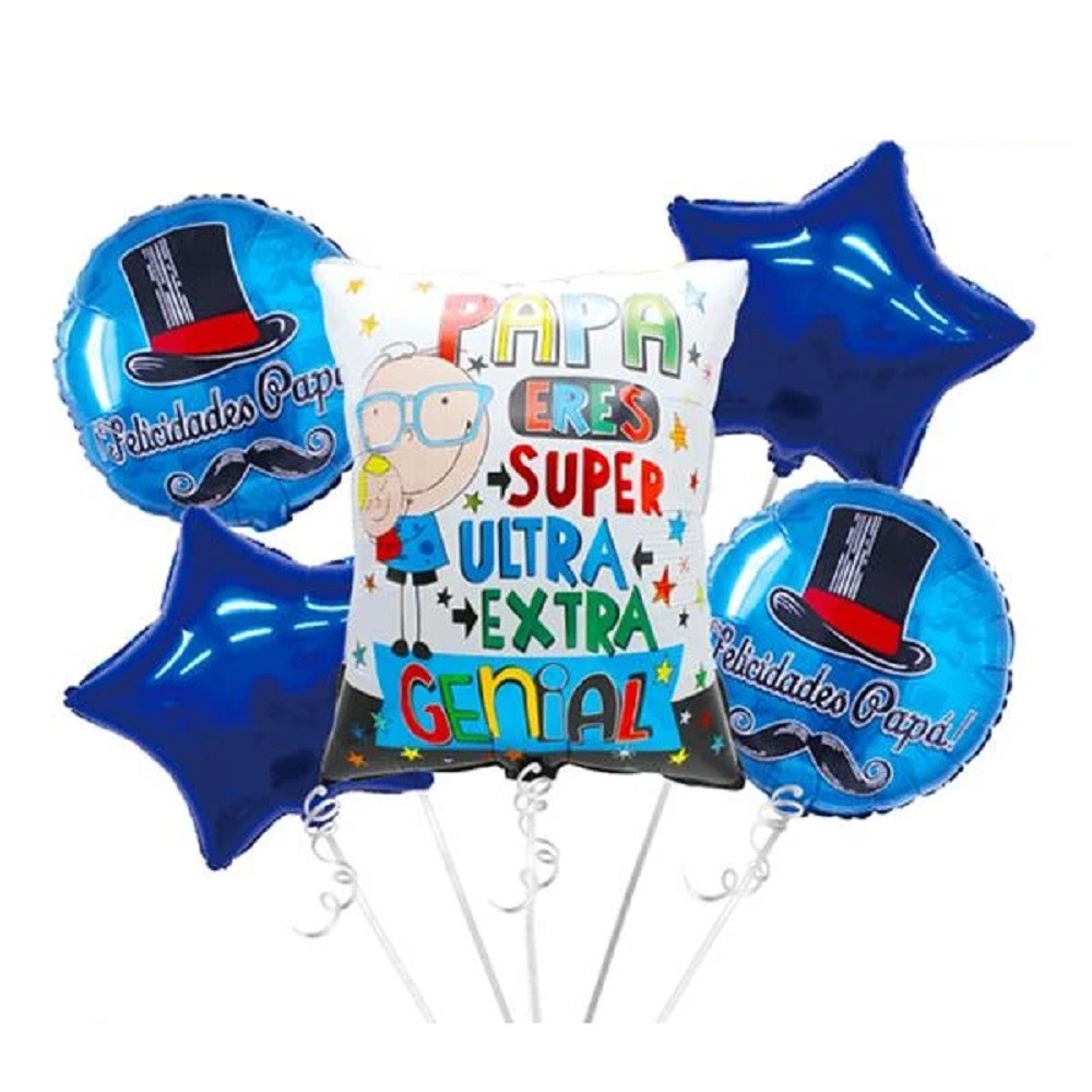 Set 5 Globos Metálico Día del Padre