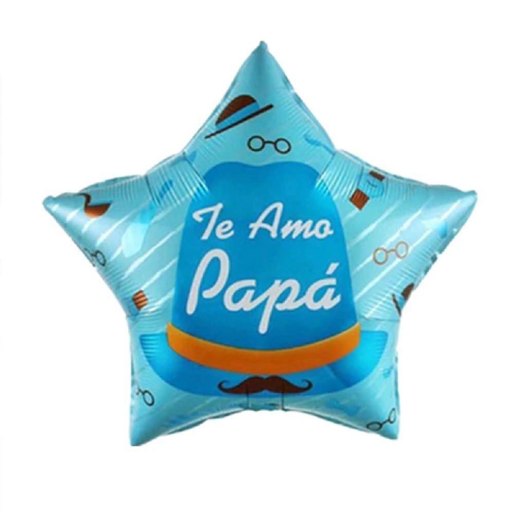 Globo Metálico Día del Padre Estrella Sombrero