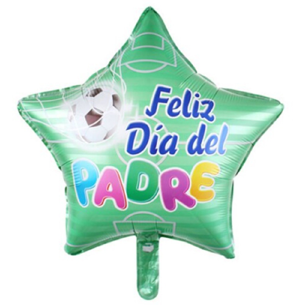 Globo Metálico Día del Padre Estrella Fútbol