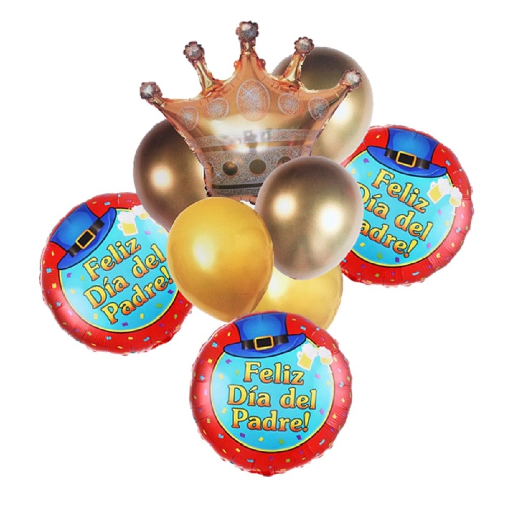 Set Globos Metálico Día del Padre Corona