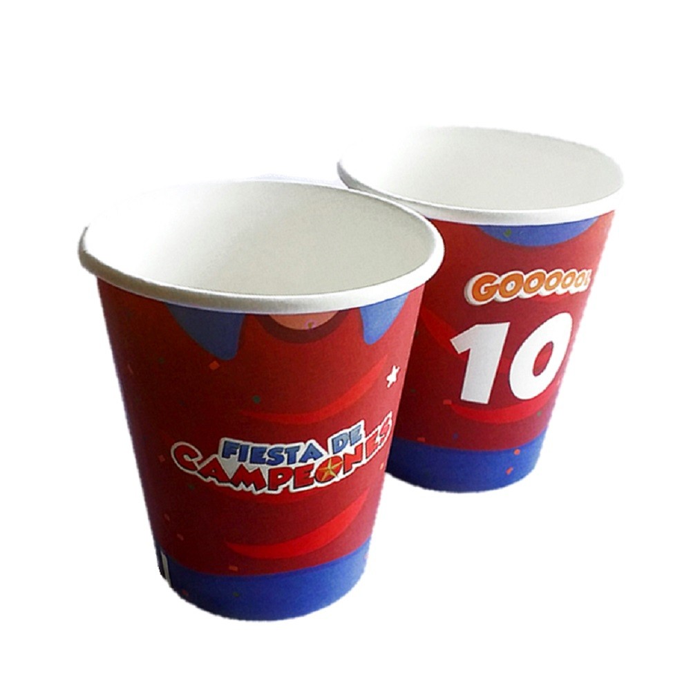 Vaso Cumpleaños Futbol Gol x 6