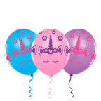 Globo Cumpleaños Unicornio Rosado x 12