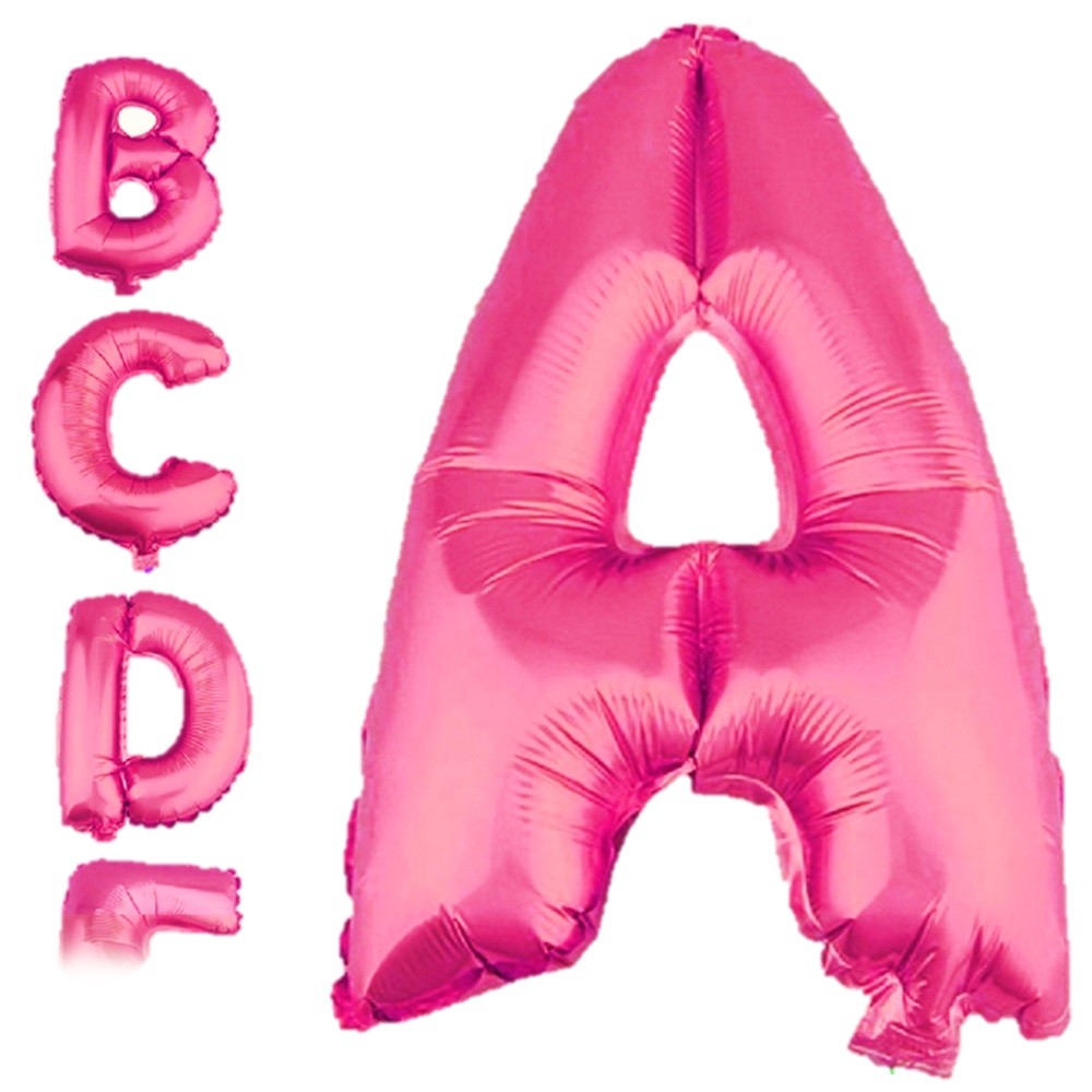 Globo Letra Fucsia 65 cm