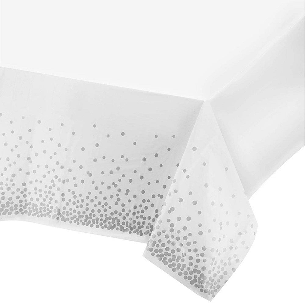 Mantel Lunares Dorado Plateado
