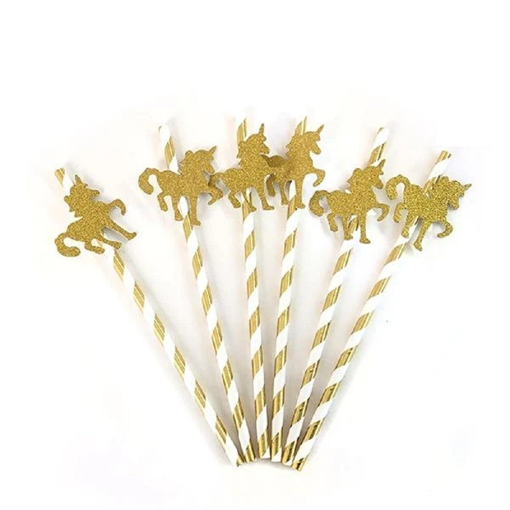 Bombillas Unicornio Kawaii x 6