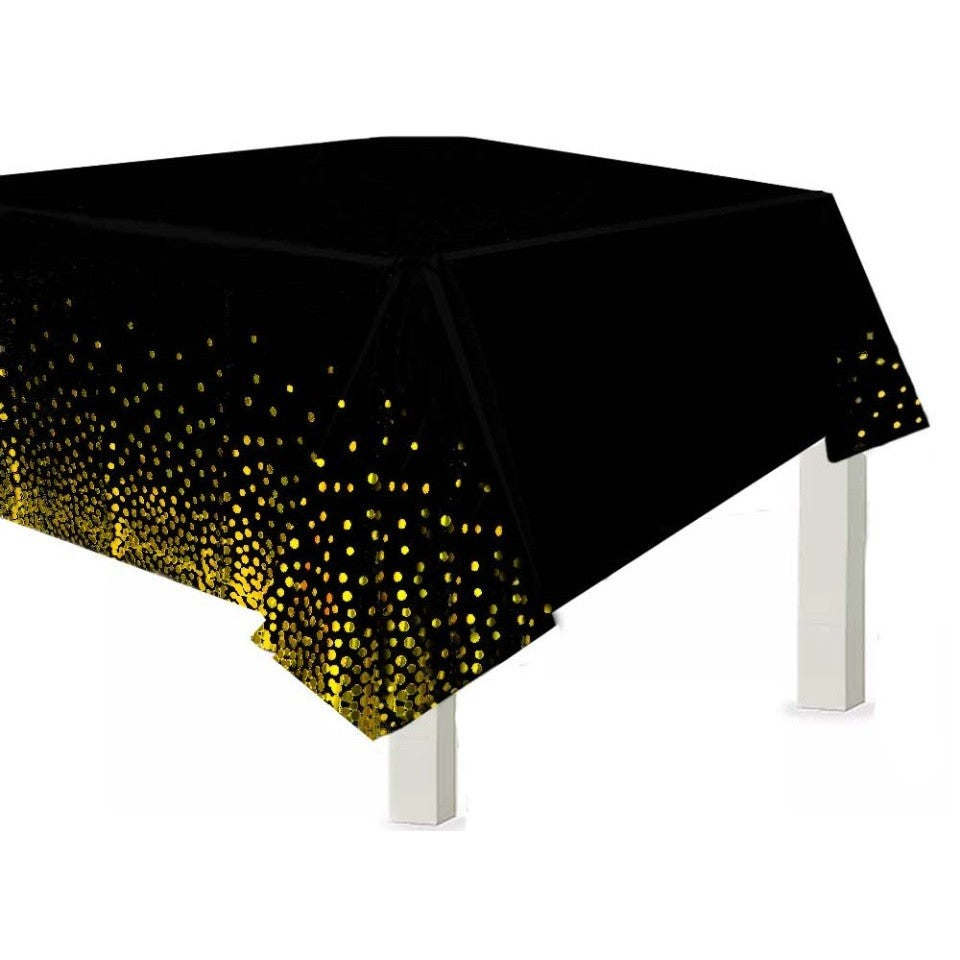 Mantel Lunares Dorado Plateado