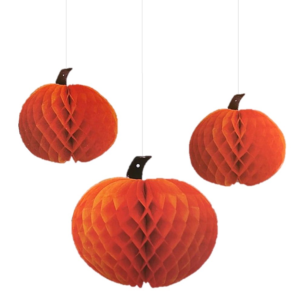 Colgante Calabaza Halloween x 3