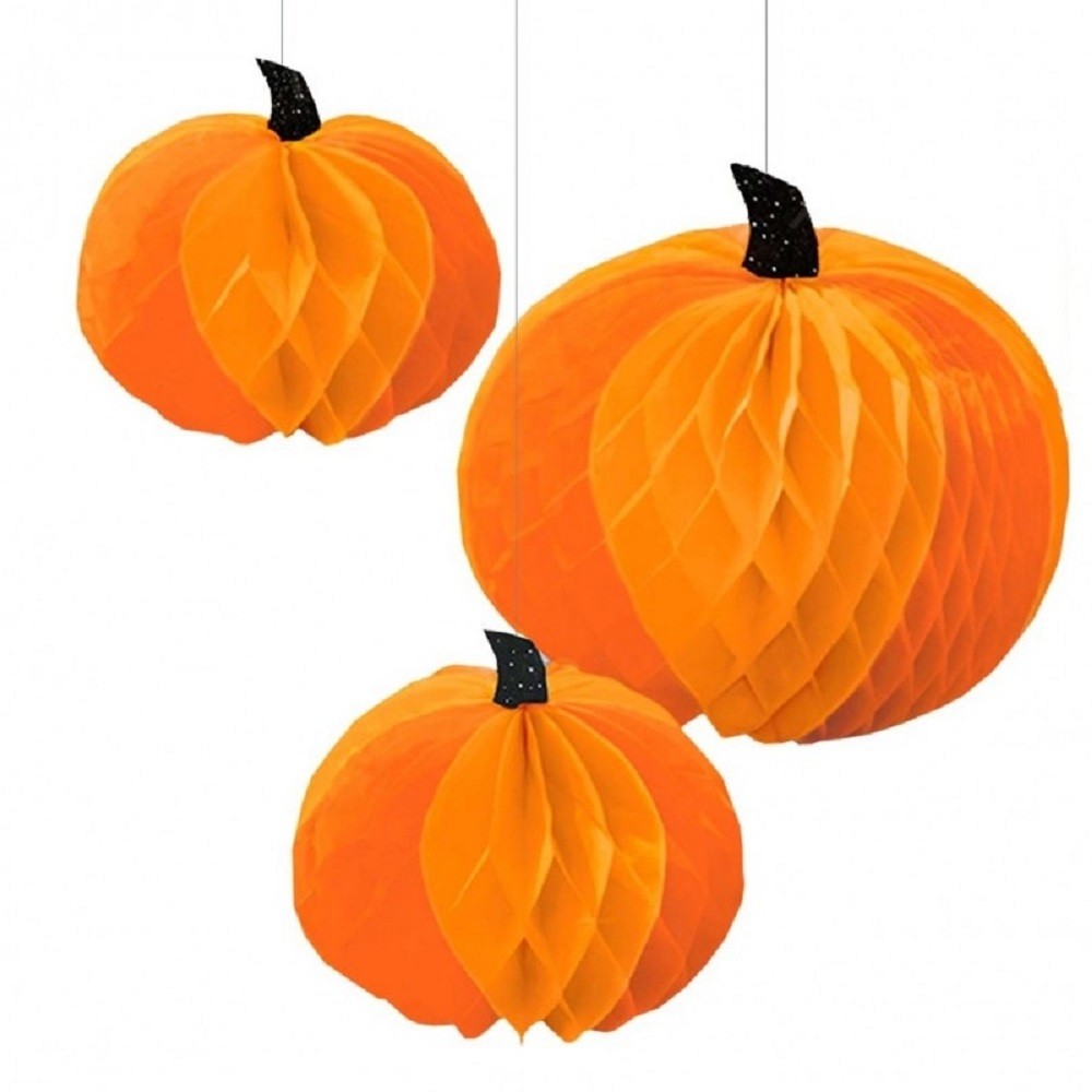 Colgante Calabaza Halloween x 3