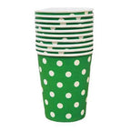 Vaso Polipapel Lunares Colores x 10