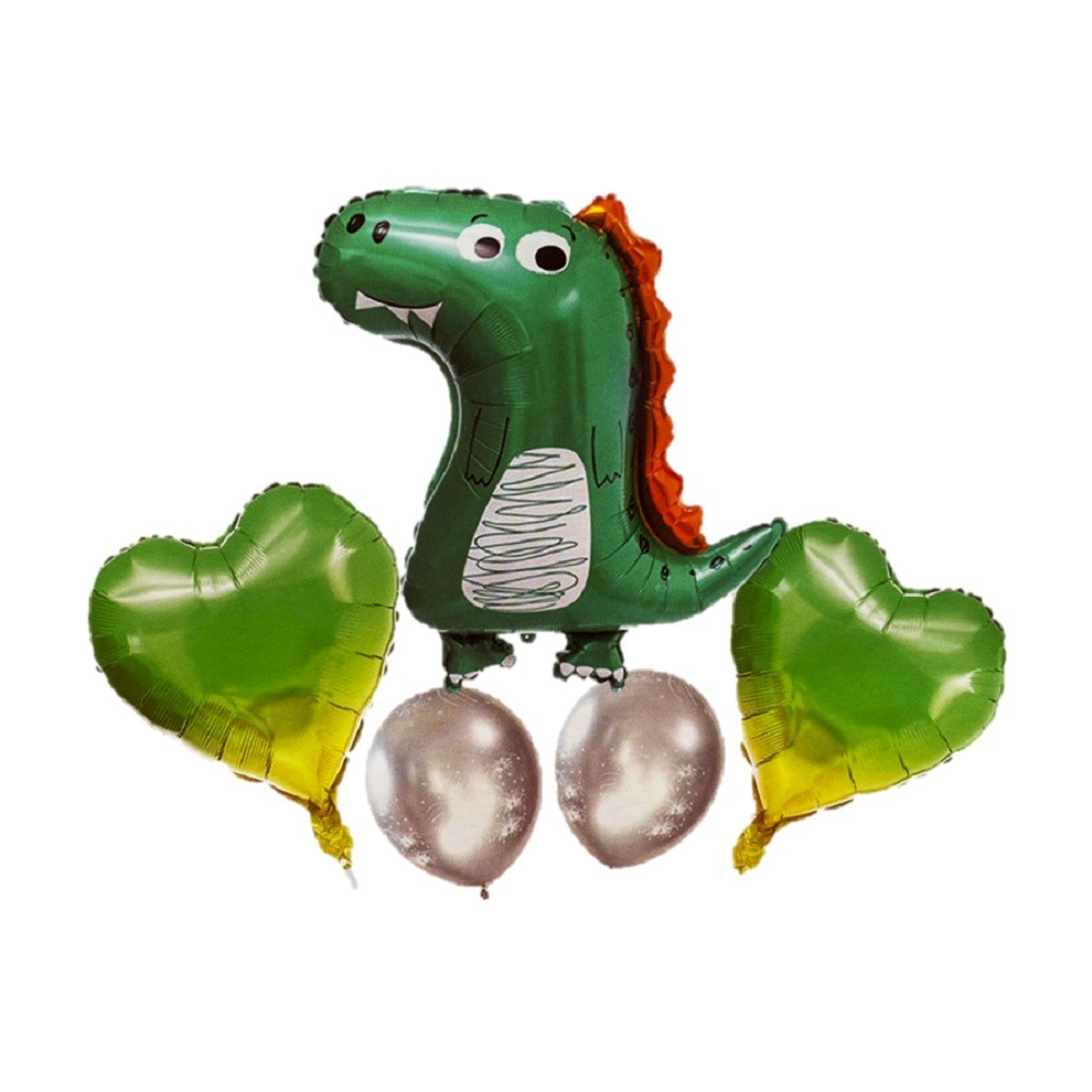 Set Globos Metálico Dinosaurio Peque