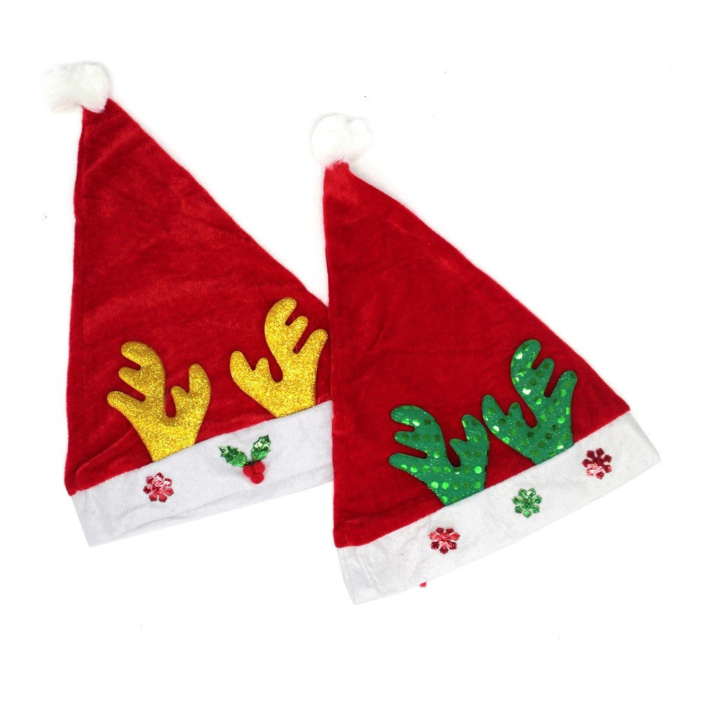 Gorro Viejo Pascuero Diseño Reno Navidad