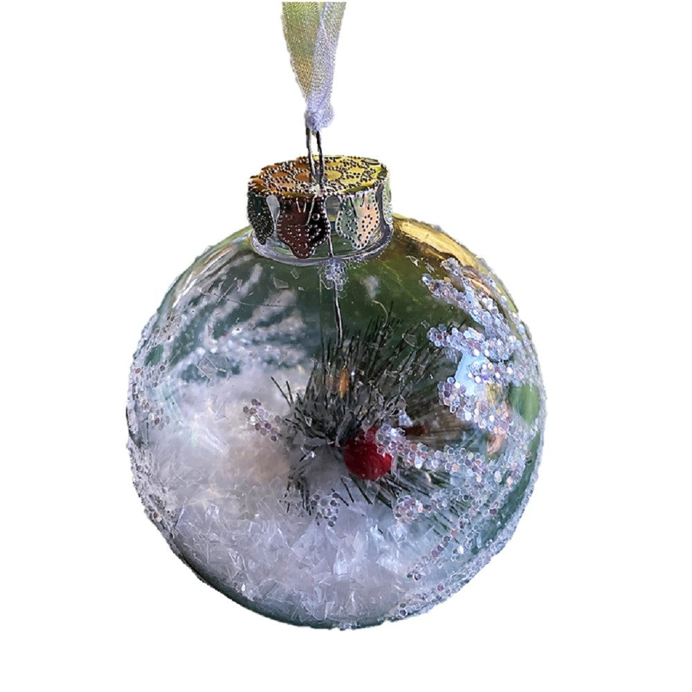 Adorno Esfera Navidad Nieve