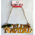 Banner Metálico Feliz Navidad