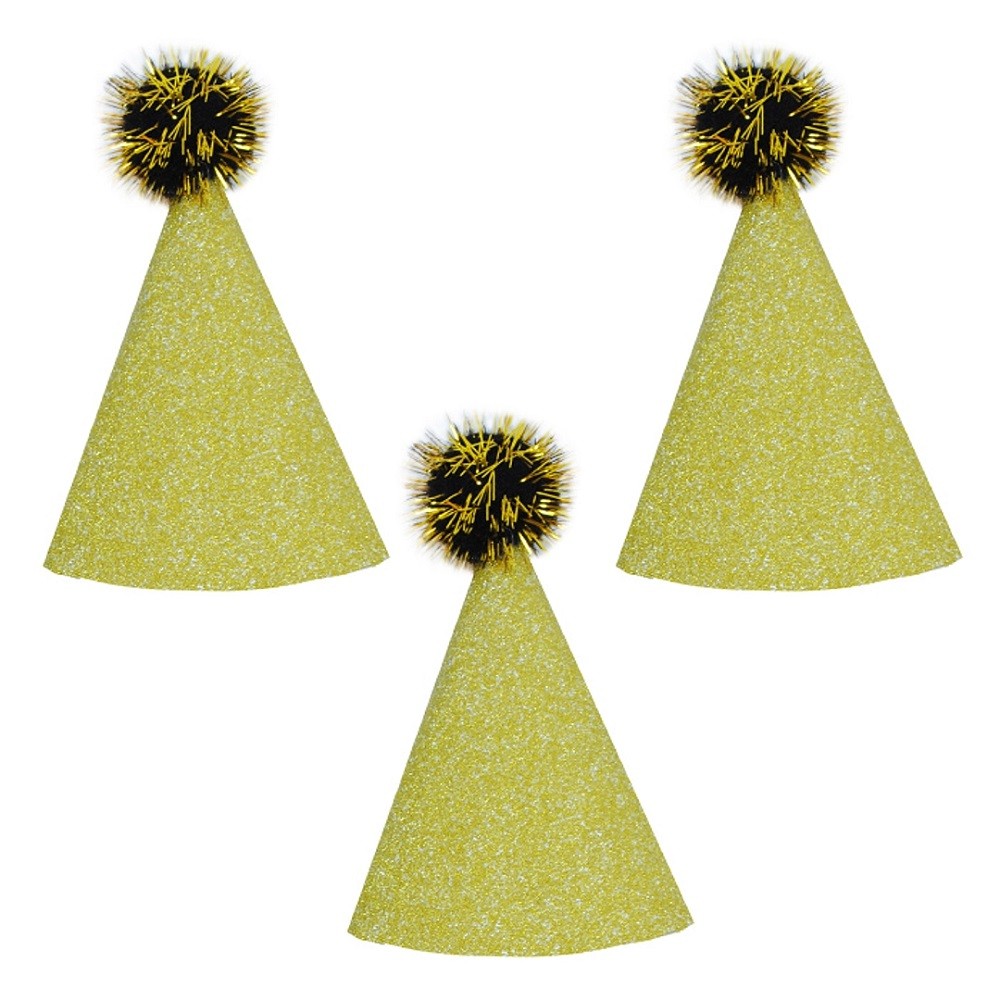 Gorrito Cono Glitter x 6