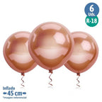 Globos Cromo R 18  x 6