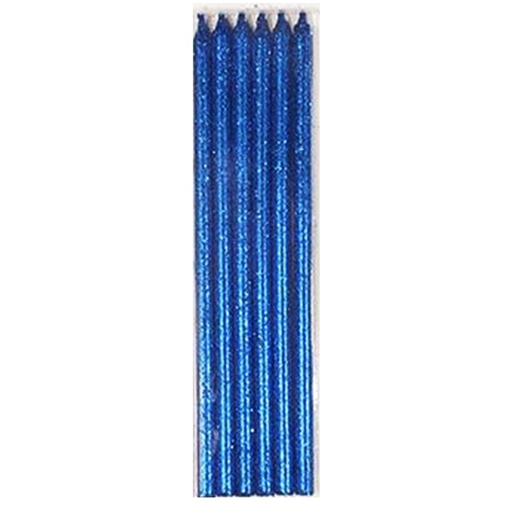 Vela Glitter Colores x 6
