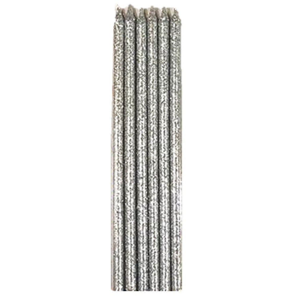 Vela Glitter Colores x 6