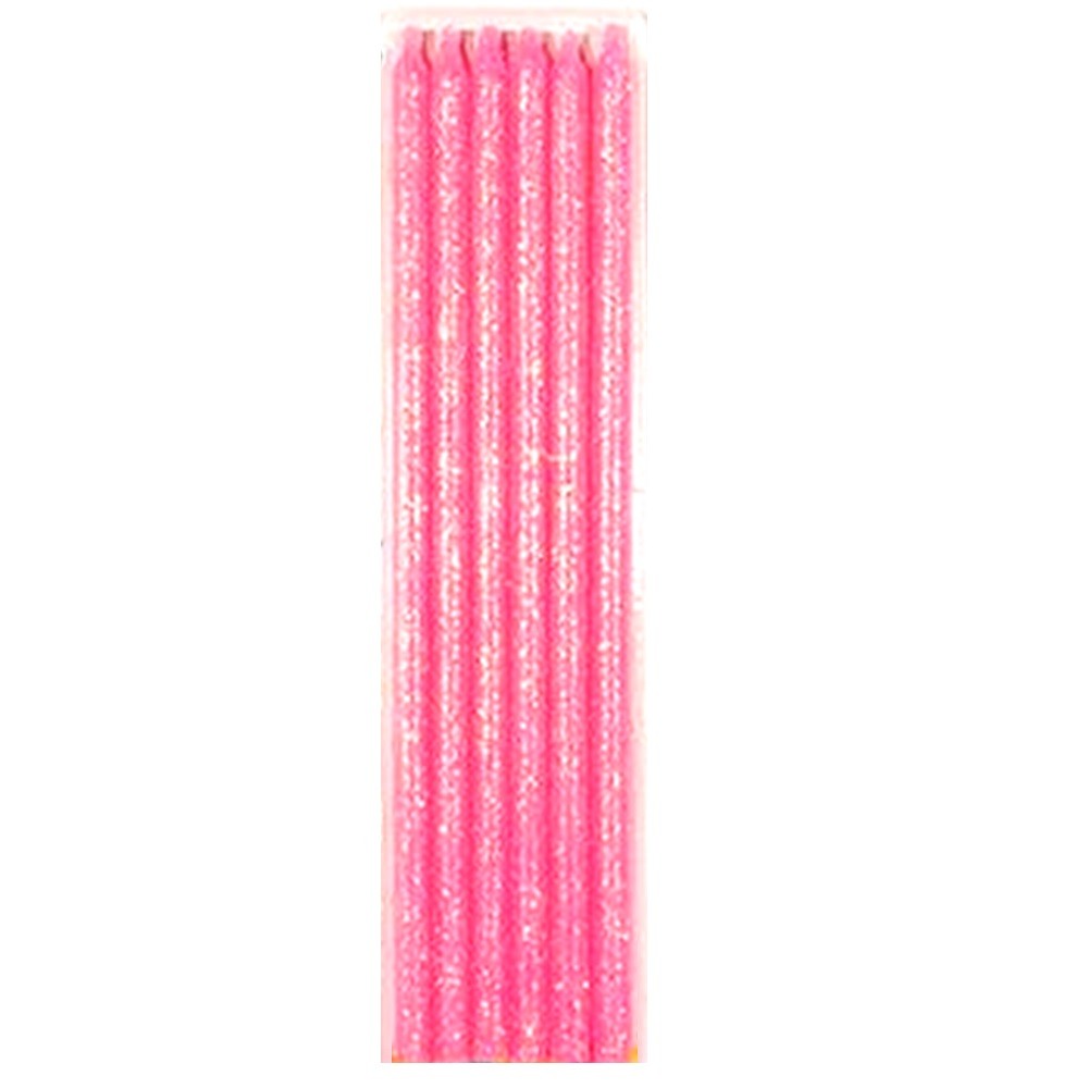Vela Glitter Colores x 6