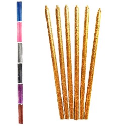 Vela Glitter Colores x 6