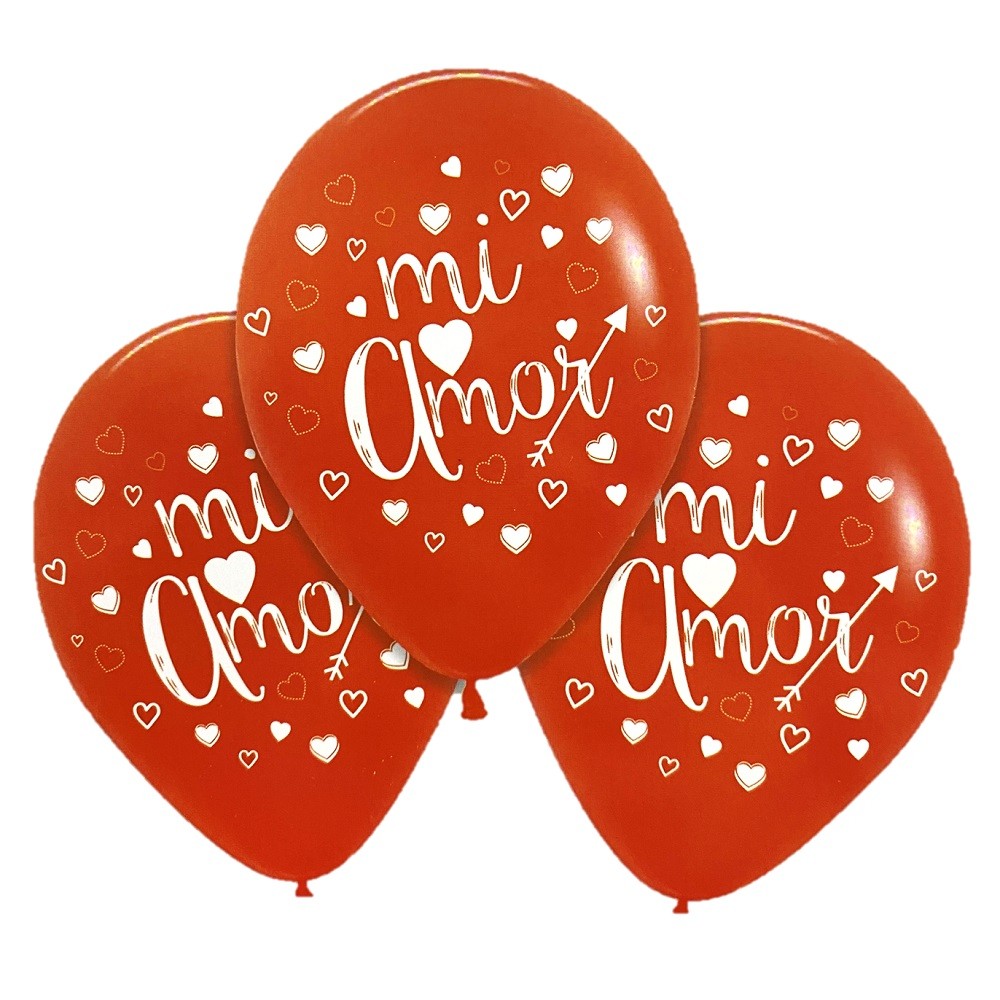 Globo Látex "Mi Amor" x 25