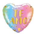 Globo Metálico Corazón "Te Amo" Pastel