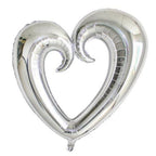 Globo Metálico Corazón Calado Forma