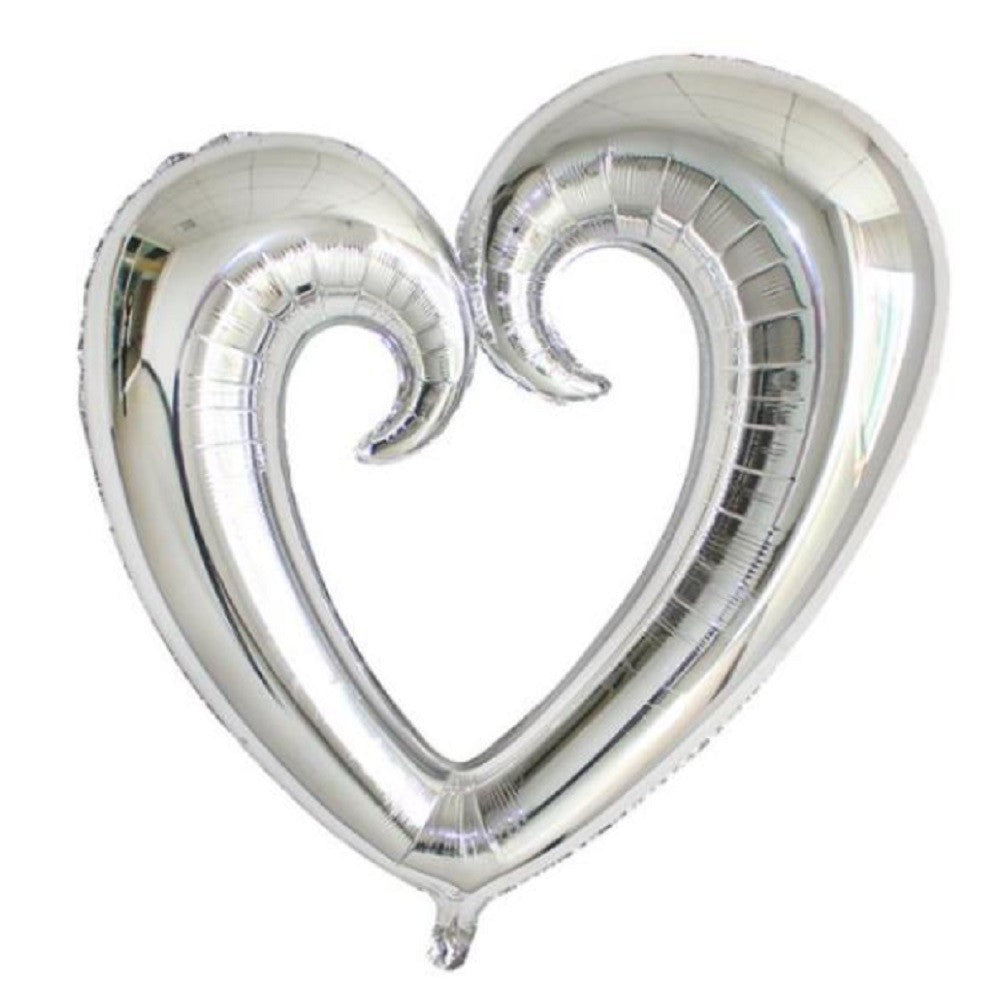Globo Metálico Corazón Calado Forma