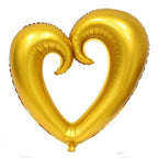 Globo Metálico Corazón Calado Forma