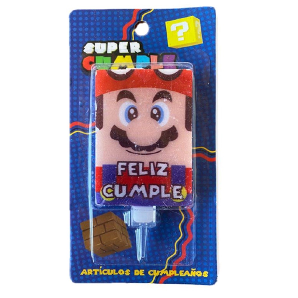 Vela Cumpleaños Mario