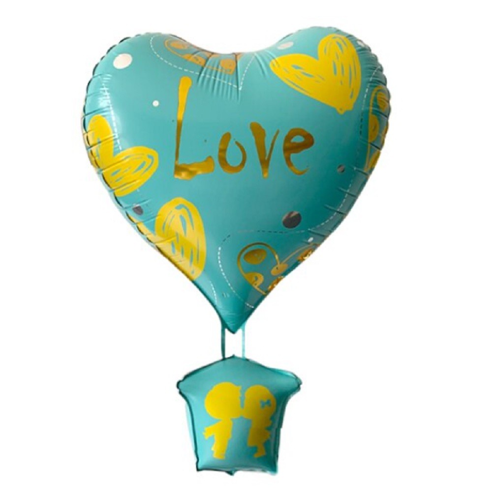 Globo Metálico Corazón Aerostático