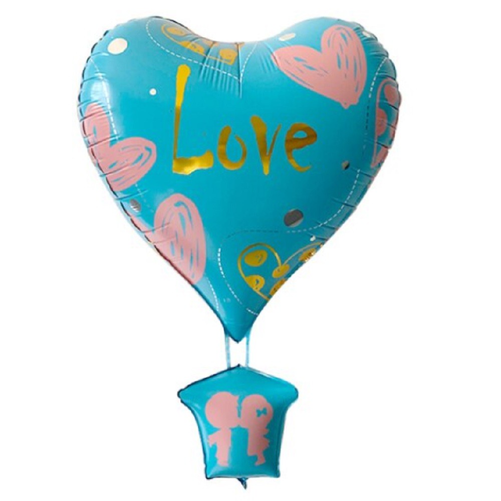 Globo Metálico Corazón Aerostático