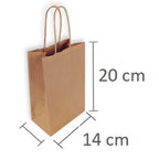 Bolsa Papel Kraft 20 cm x 6