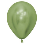 Globo Cromo R12 Metalizado Colores X 10