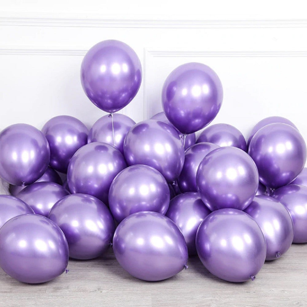 Globo Cromo Metalizado R9 Colores X 25