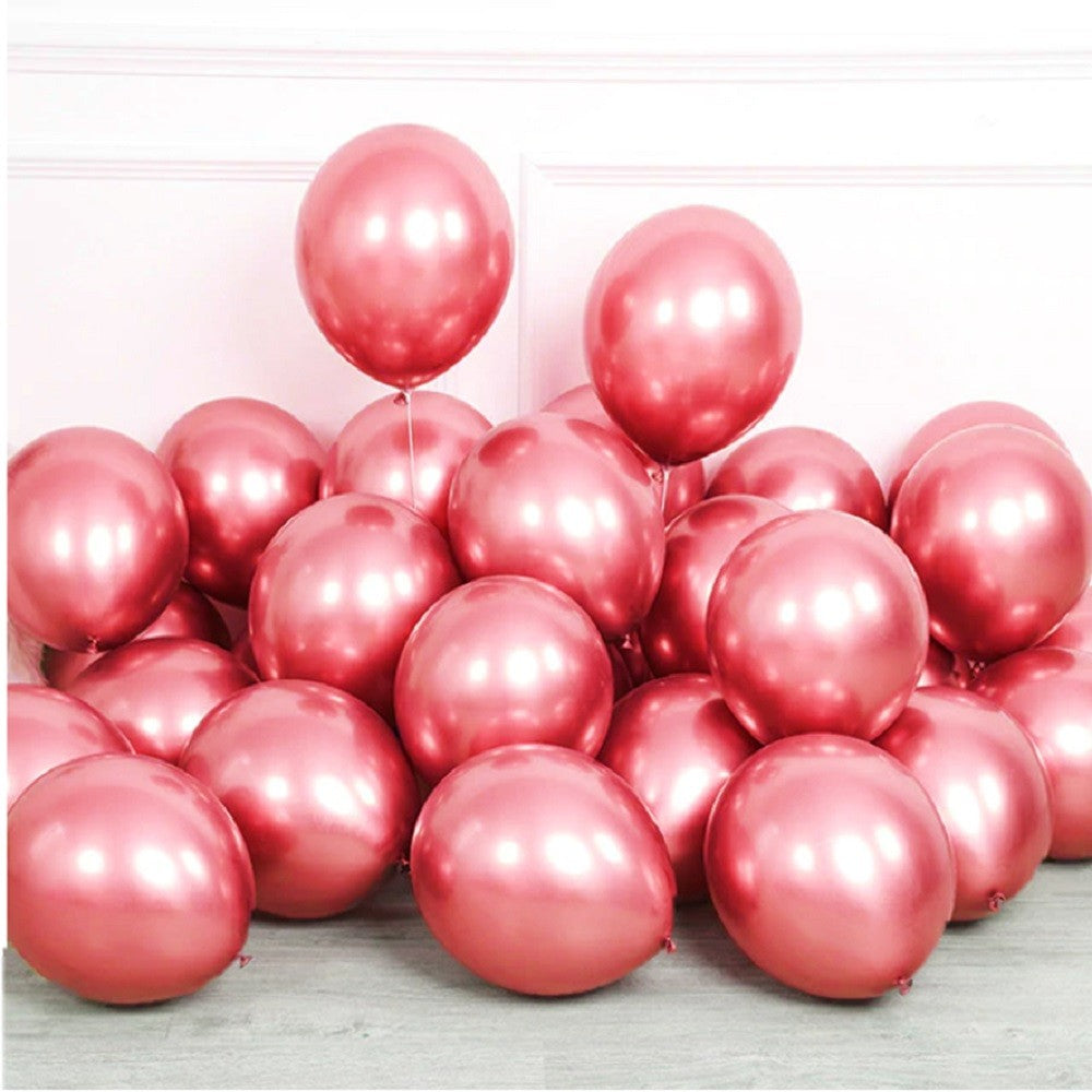 Globo Cromo Metalizado R9 Colores X 25