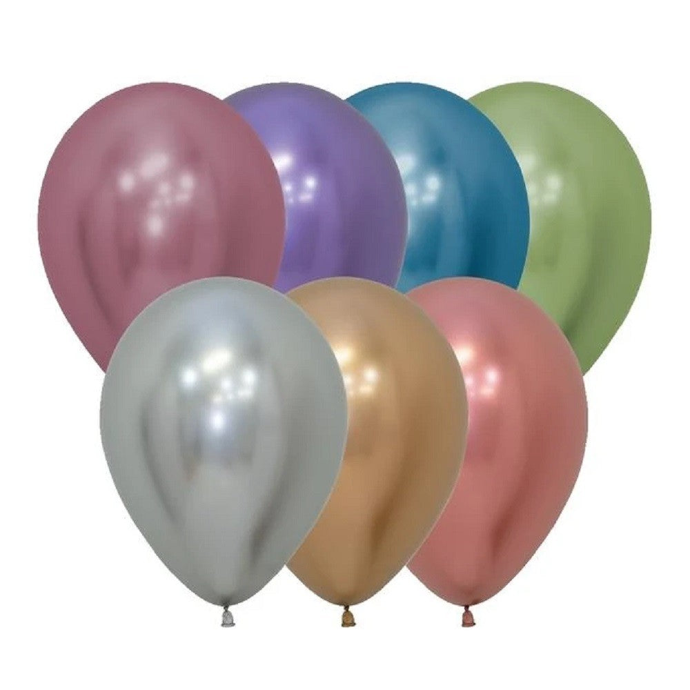 Globo Cromo Metalizado R9 Colores X 25