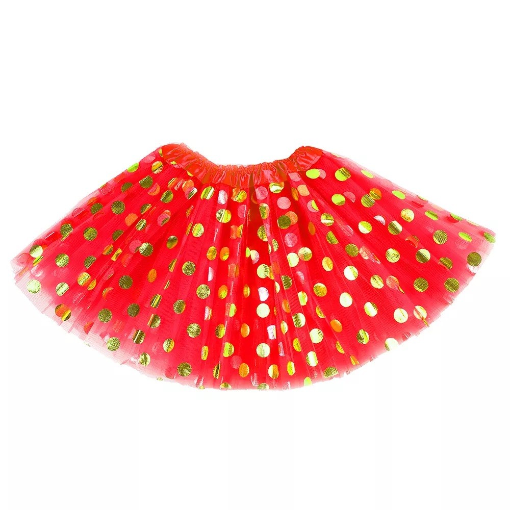 Falda Tutu Lunares Dorados