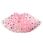 Falda Tutu Lunares Dorados