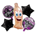Set 5 Globos Metálico Soltera Condón