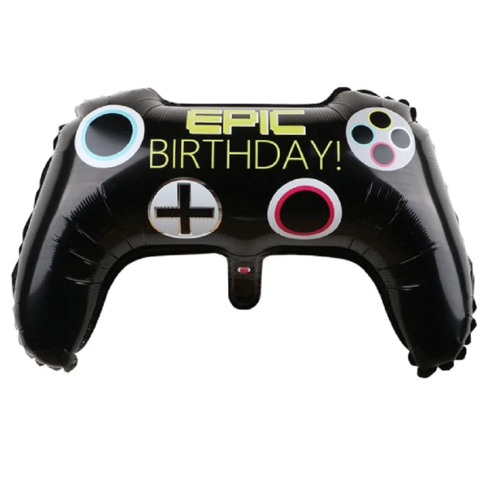 Set 5 Globos Metálicos Gamer Joystick | Decoración Cumpleaños Videojuegos