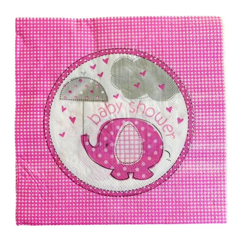 Servilletas Baby Shower Elefante Niño y Niña