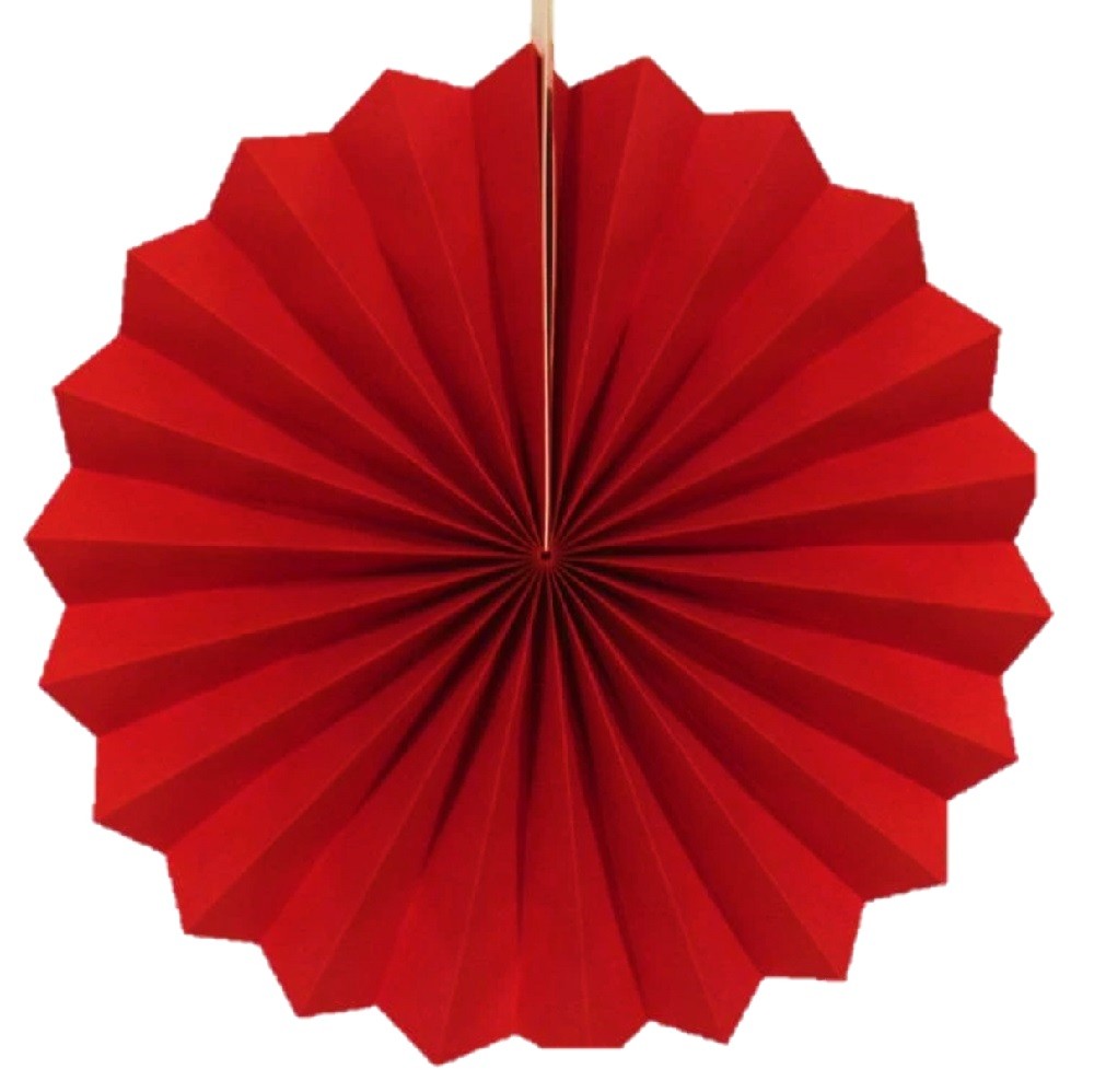 Abanico Papel 30 cms Colores