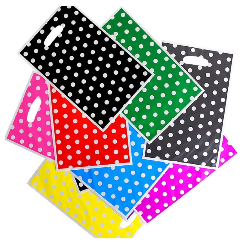 Bolsa Dulces Lunares Colores x 10