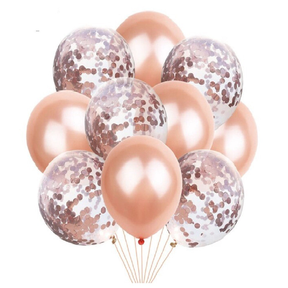 Globos Combi Rose Gold x 10