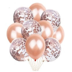 Globos Combi Rose Gold x 10