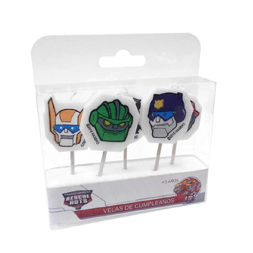 Vela Cumpleaños Picks Transformers Rescue Bots