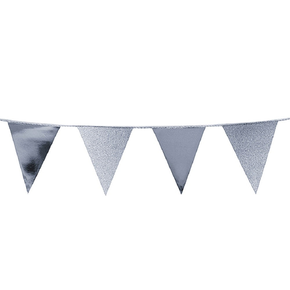 Guirnalda Banderines Metal Glitter Colores