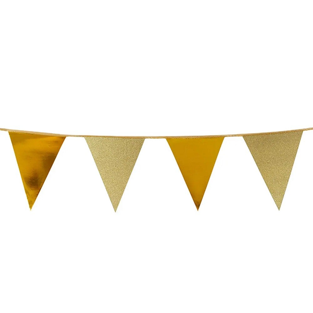 Guirnalda Banderines Metal Glitter Colores
