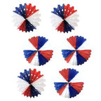 Set 6 Adorno Redondo Tricolor Chile