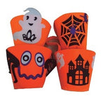 Balde Canasto Tela Diseños Halloween